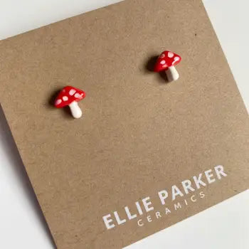 Boucle d'oreille en céramique, styles variés, Ellie Parker