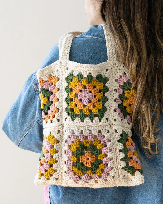Kit DIY sac crochet, Brin brun